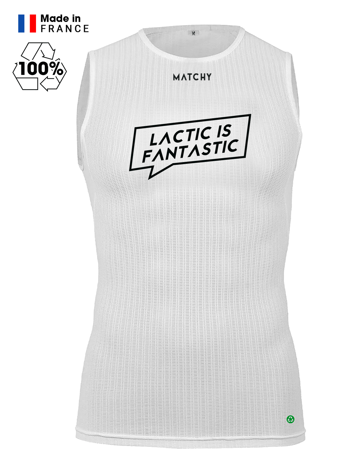 Baselayer Unisexe Blanc - Lactic is Fantastic