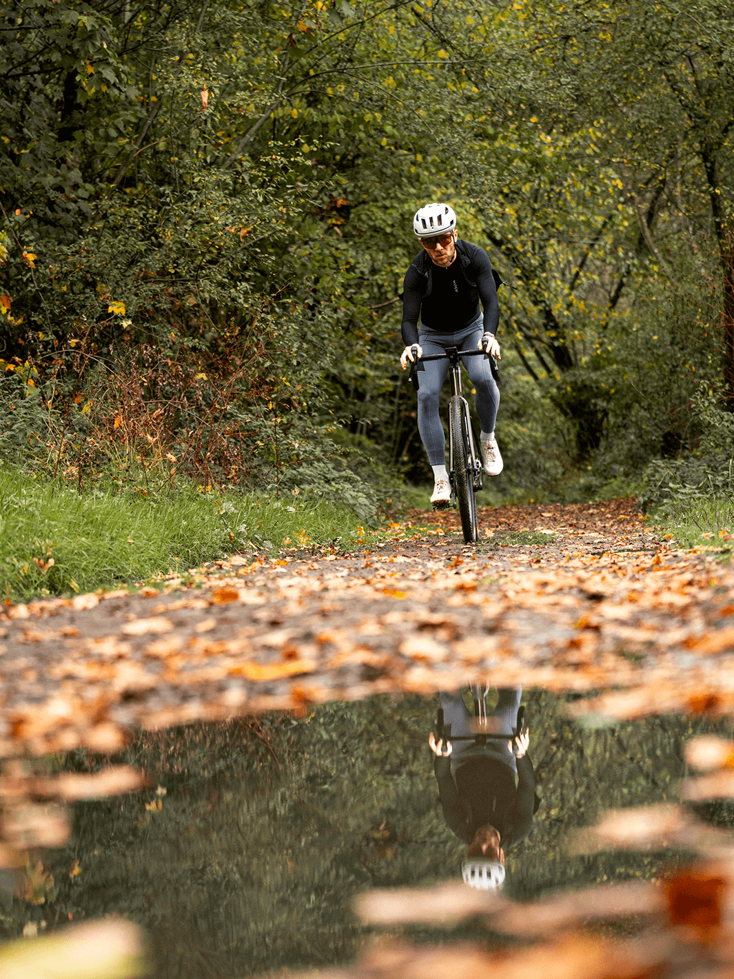 Black winter cargo pantyhose - Man