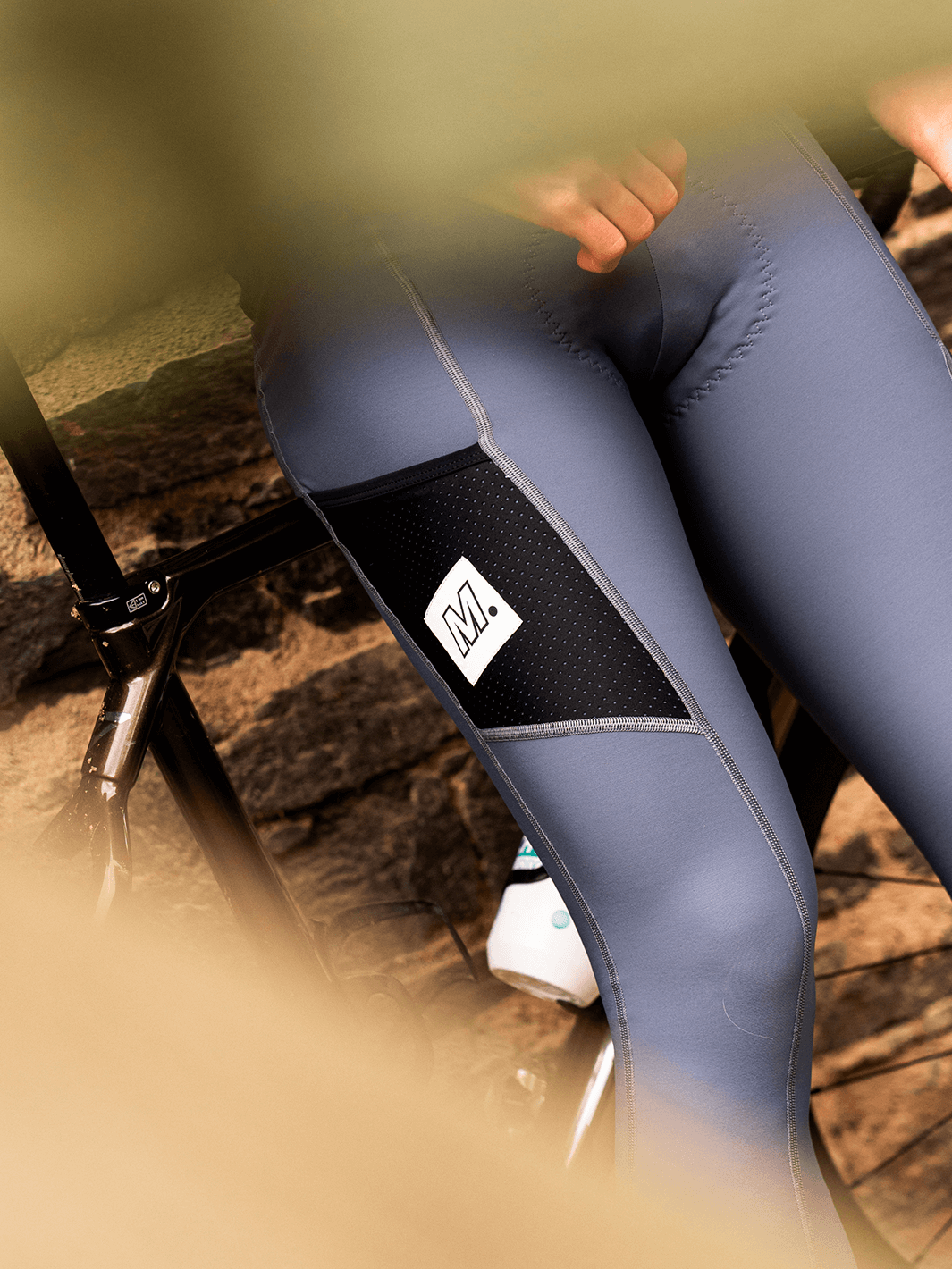 Black winter cargo pantyhose - Man