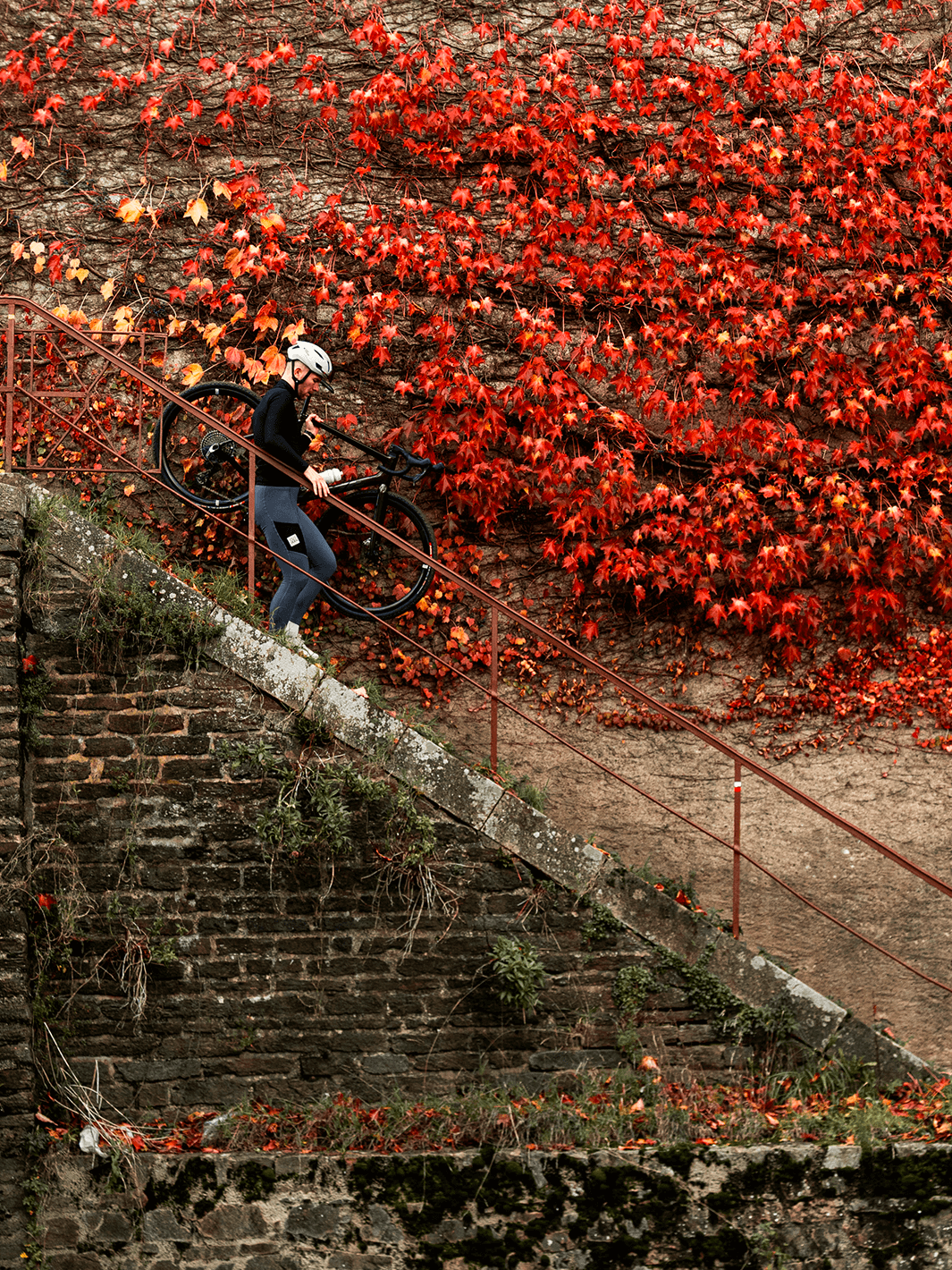 Black winter cargo pantyhose - Man