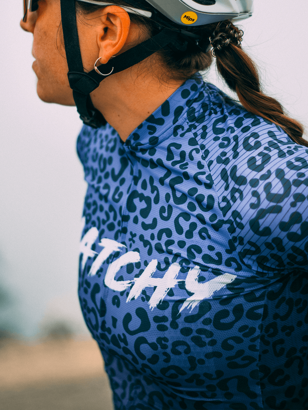 Maillot Cycliste Vintage Oxbow – Ouverture Intégrale – Bleu/gris – Taille L