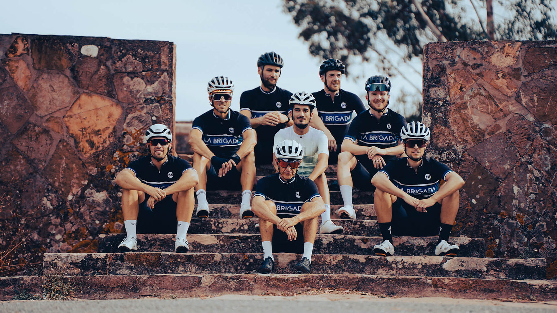 Groupe de cyclistes La Brigade en trip