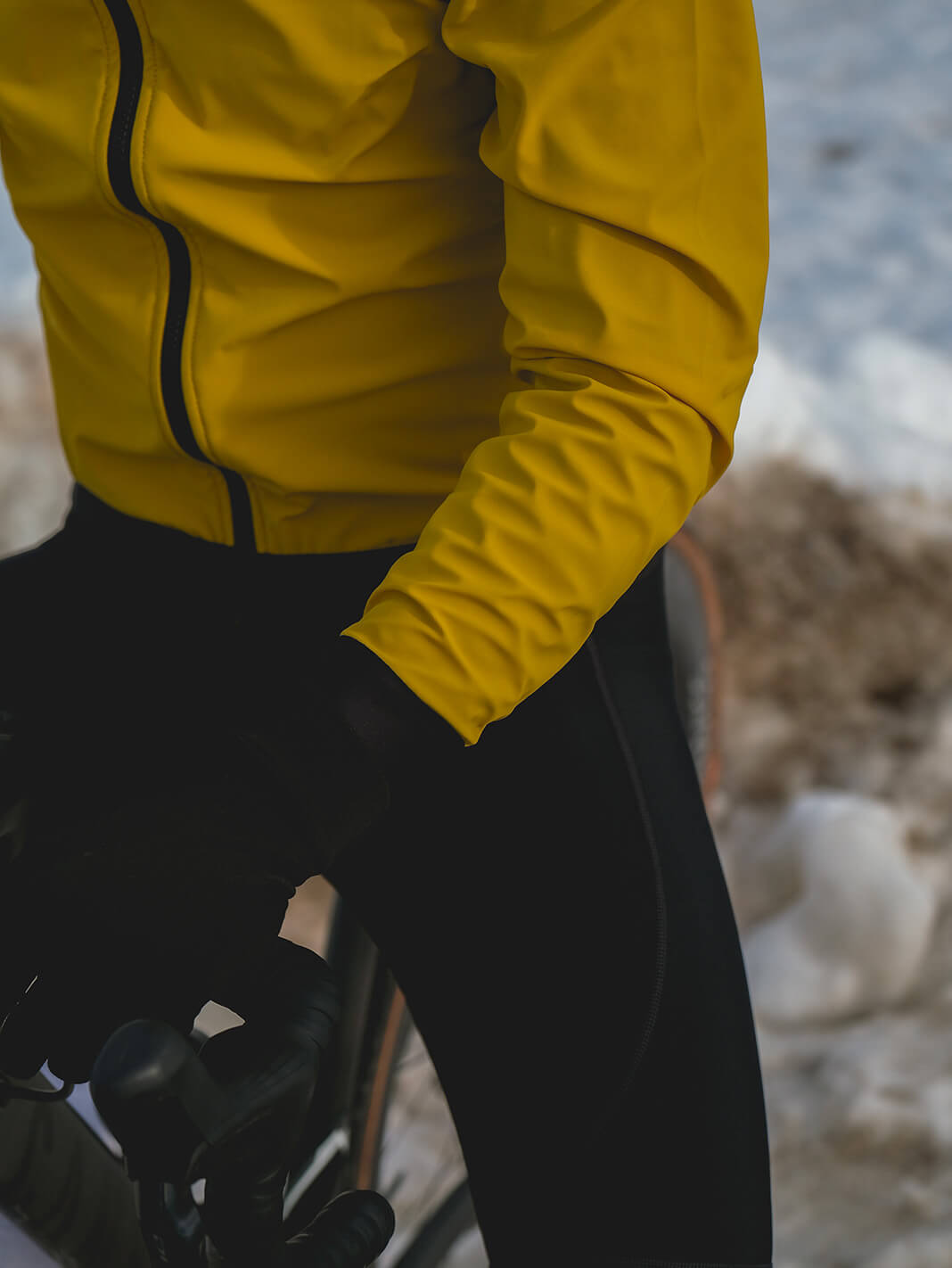 Winterjacke Höhe - Gelb
